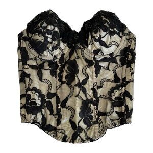 Vintage Victoria’s Secret Gold Crown Label Corset Bustier